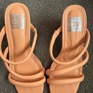 Dolce Vita Women's Strappy Peach Sandal Heels